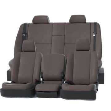 Picture of Covercraft 19-24 Dodge Ram Leatherette PrecisionFit Custom Front Row Seat Covers - Stone