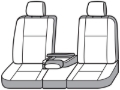 Picture of Covercraft 20-23 Ford Explorer Carhartt Super Dux SeatSaver Custom Second Row Seat Covers - Black