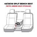 Picture of Covercraft 13-16 Dodge Ram Polycotton SeatSaver Custom Front Row Seat Covers - Misty Grey