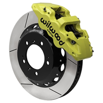 Picture of Wilwood 99-12 Porsche 911(996/997) Aero6 Front Brake Kit Slotted 14.00in Rotor W/Lines - Yellow