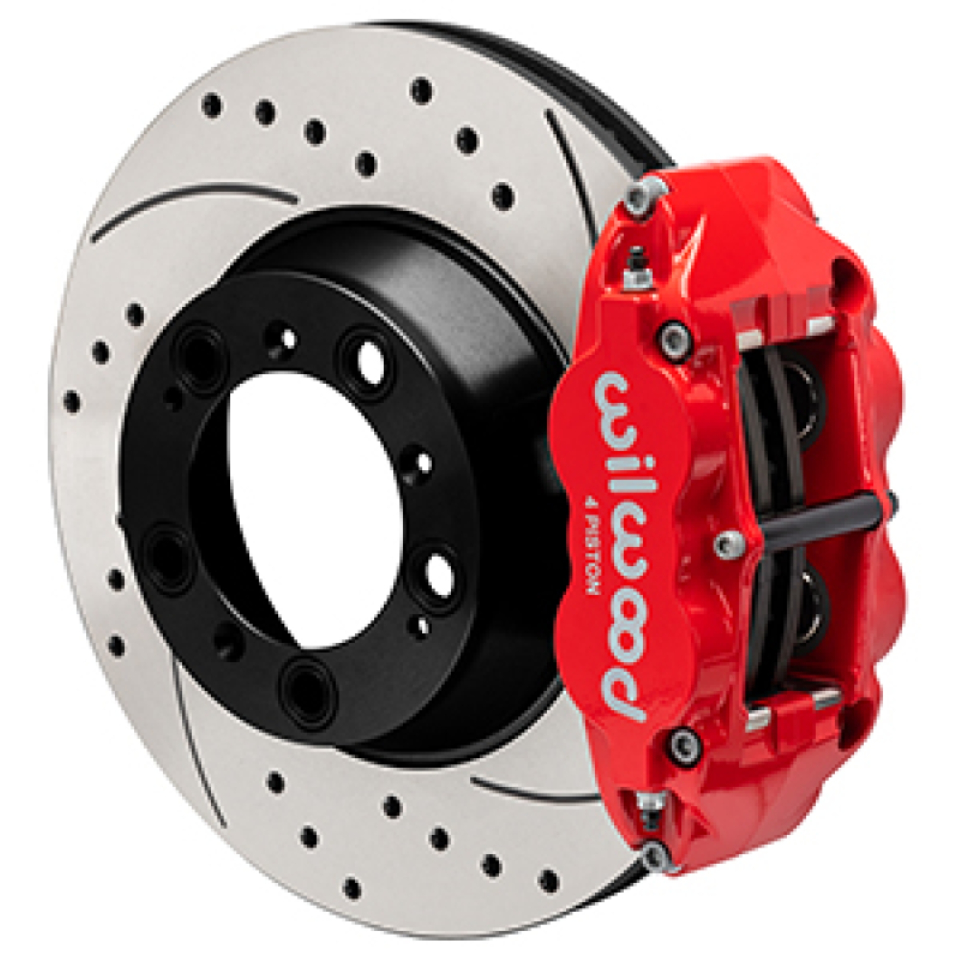 Picture of Wilwood 99-12 Porsche 911 (996/997) Superlite 4R Rear Brake Kit Drilled 14.00in Rotor w/Lines - Red