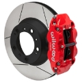 Picture of Wilwood 99-12 Porsche 911(996/997) Superlite 4R Rear Brake Kit Slotted 14.00in Rotor W/Lines - Red