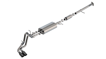 Picture of Borla 23-24 Chevrolet Colorado / 23-24 GMC Canyon S-Type Catback Exhaust w/Black Chrome Tips