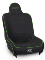 Picture of PRP Premier High Back Suspension Seat- Black/Green Vinyl