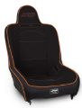 Picture of PRP Premier High Back Suspension Seat- Black/Orange Tweed