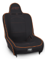 Picture of PRP Premier High Back Suspension Seat- Black/Orange Vinyl