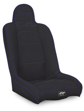 Picture of PRP Daily Driver High Back Suspension Seat- Black/Purple Vinyl