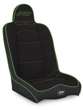 Picture of PRP Daily Driver High Back Suspension Seat- Black/Green Tweed