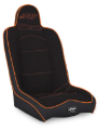 Picture of PRP Daily Driver High Back Suspension Seat- Black/Orange Tweed
