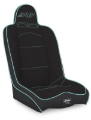 Picture of PRP Daily Driver High Back Suspension Seat- Black/Teal Tweed