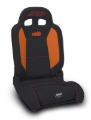 Picture of PRP EnduroDaily Reclining Suspension Seat - Black/Orange Vinyl - Driver