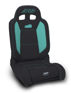 Picture of PRP EnduroDaily Reclining Suspension Seat - Black/Teal Vinyl - Driver