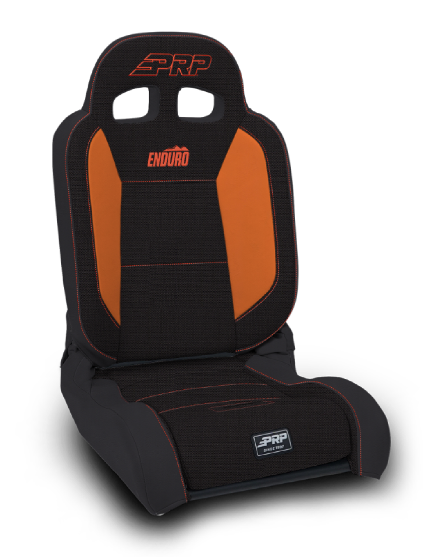 Picture of PRP EnduroDaily Reclining Suspension Seat - Black/Orange Tweed - Driver