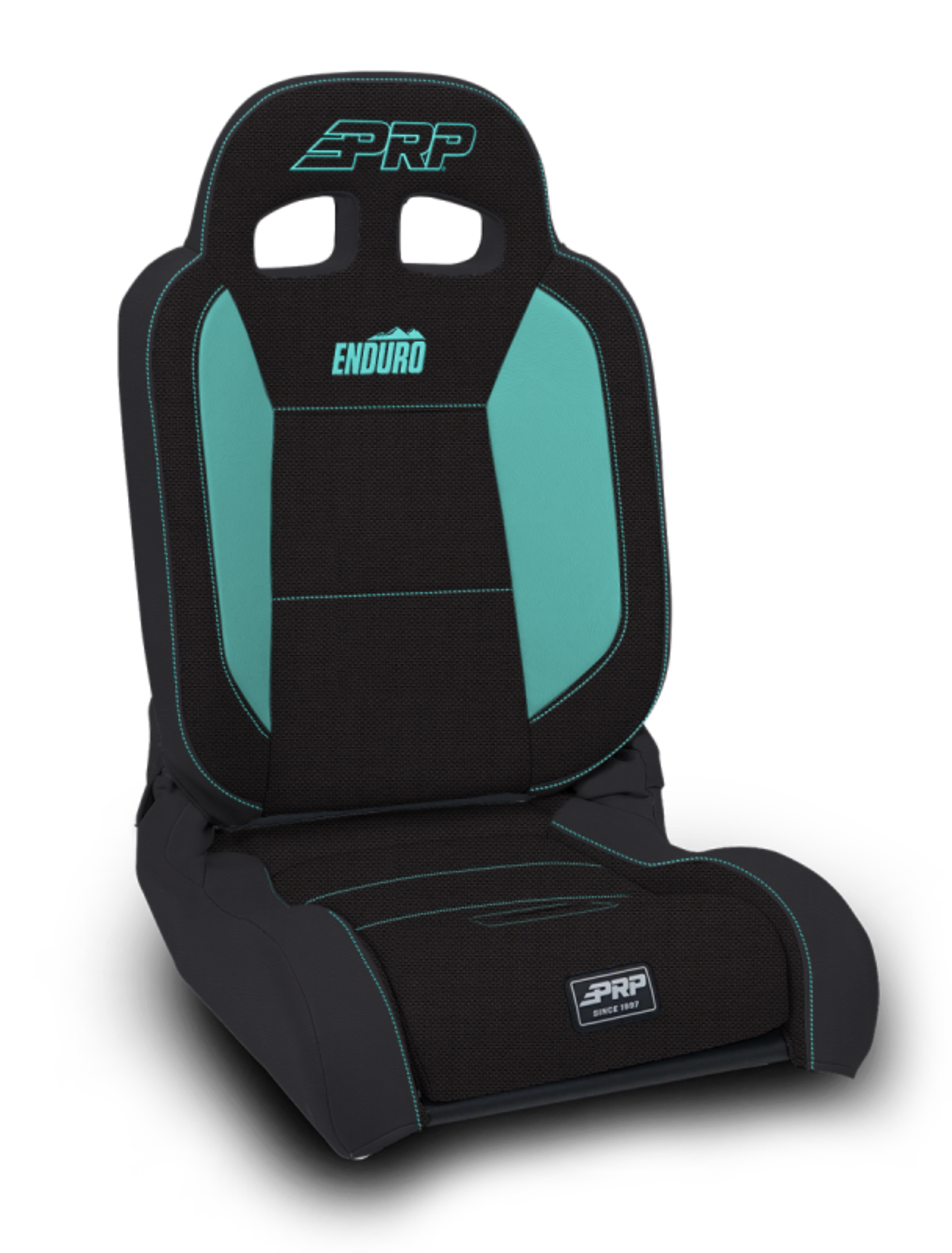 Picture of PRP EnduroDaily Reclining Suspension Seat - Black/Teal Tweed - Driver