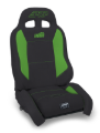 Picture of PRP EnduroCrawl Reclining Suspension Seat - Black/Green Vinyl - Driver