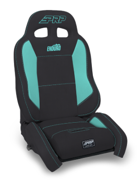 Picture of PRP EnduroCrawl Reclining Suspension Seat - Black/Teal Vinyl - Passenger