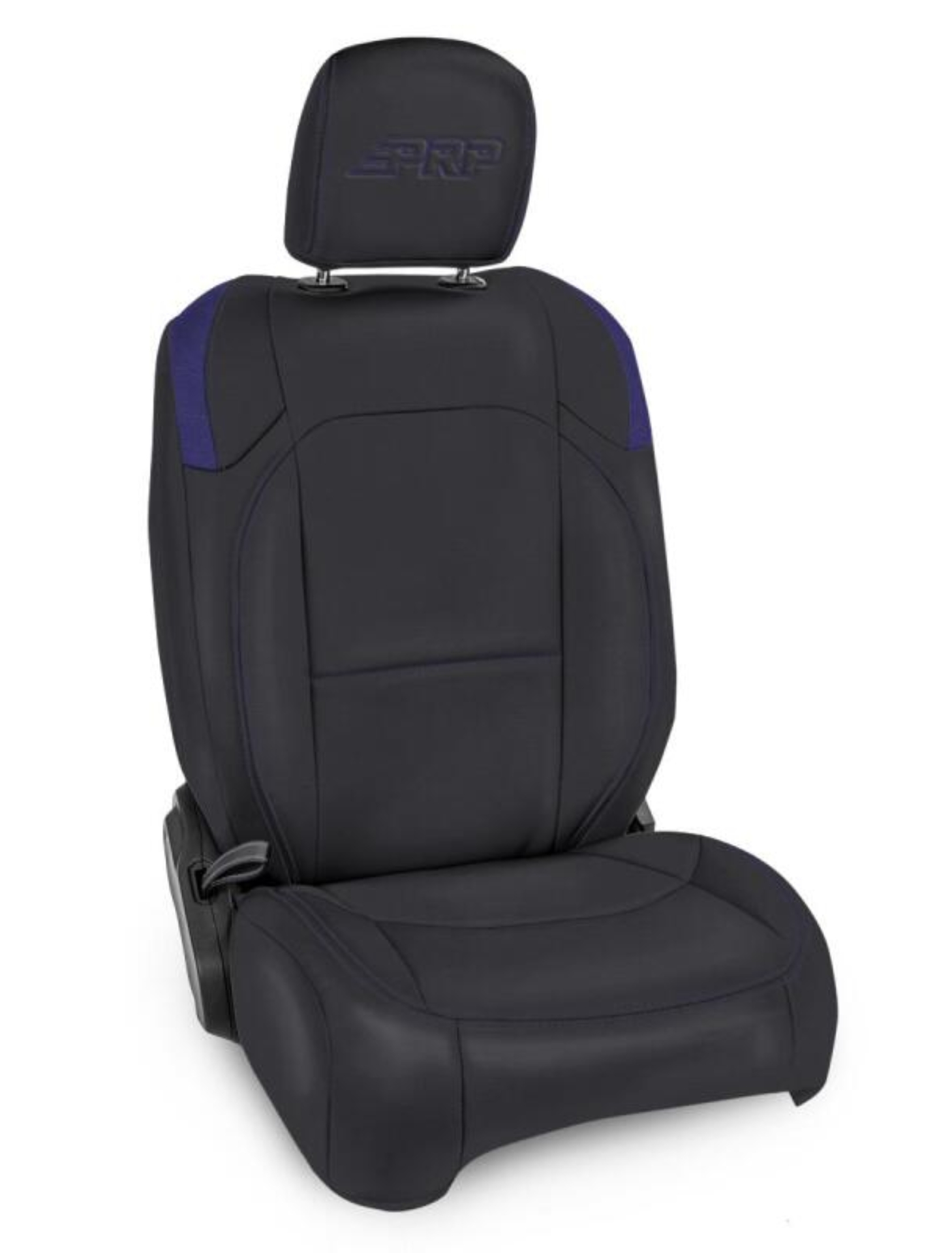 Picture of PRP Jeep Wrangler JL Front Seat Covers Jeep Gladiator JT- with Molle Back (Pair) - Black/Purple