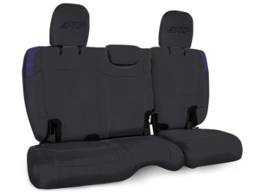 Picture of PRP Jeep Wrangler JL Rear Bench Covers - 2 door - Black/Purple
