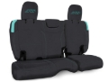 Picture of PRP Jeep Wrangler JL Rear Bench Covers - 2 door - Black/Teal
