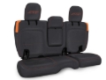 Picture of PRP Jeep Wrangler JL Rear Bench CoversU - 4 door with Armrest - Black/Orange