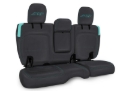 Picture of PRP Jeep Wrangler JL Rear Bench CoversU - 4 door with Armrest - Black/Teal