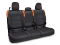 Picture of PRP Jeep Wrangler JT Rear Bench Covers - with no Armrest - Black/Orange