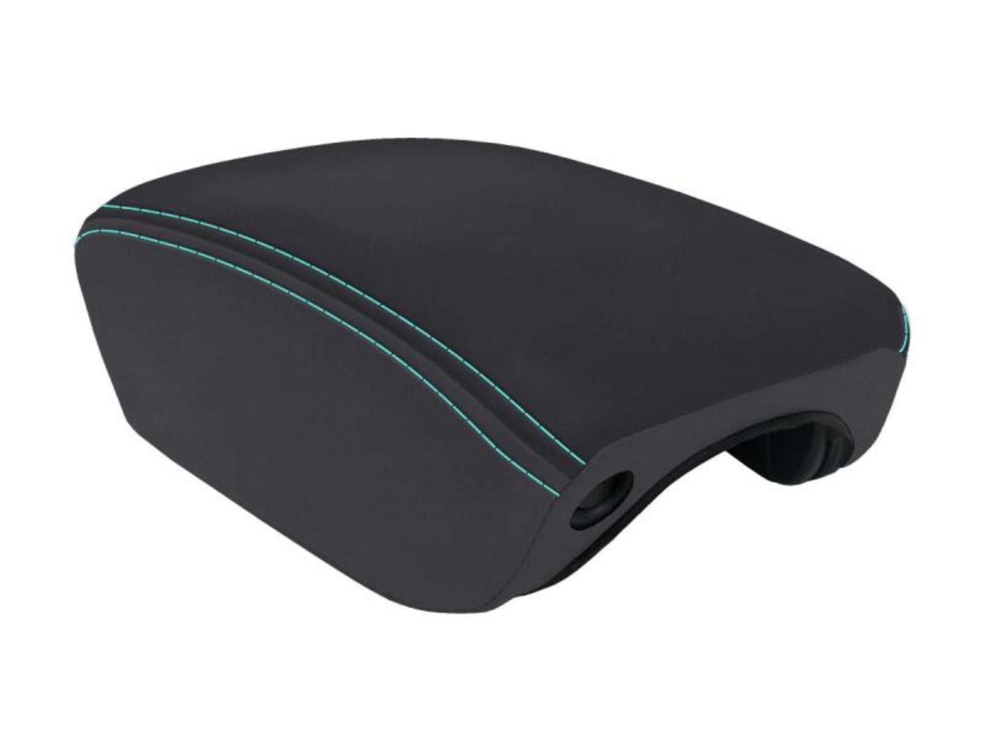 Picture of PRP 2018+ Jeep Wrangler JL Center Console Cover - Black/Teal