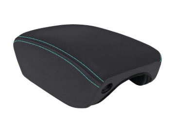 Picture of PRP 2018+ Jeep Wrangler JL Center Console Cover - Black/Teal