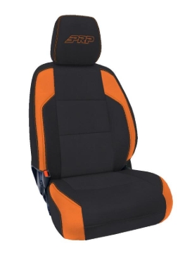 Picture of PRP 16-23 Toyota Tacoma Front Seat Covers (Pair) - Black/Orange