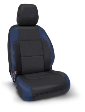 Picture of PRP 16-23 Toyota Tacoma Front Seat Covers (Pair) - Black/Navy Blue