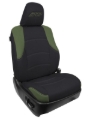 Picture of PRP 11-24 Toyota 4Runner Front Seat Covers (Pair) - Black/Olive Green