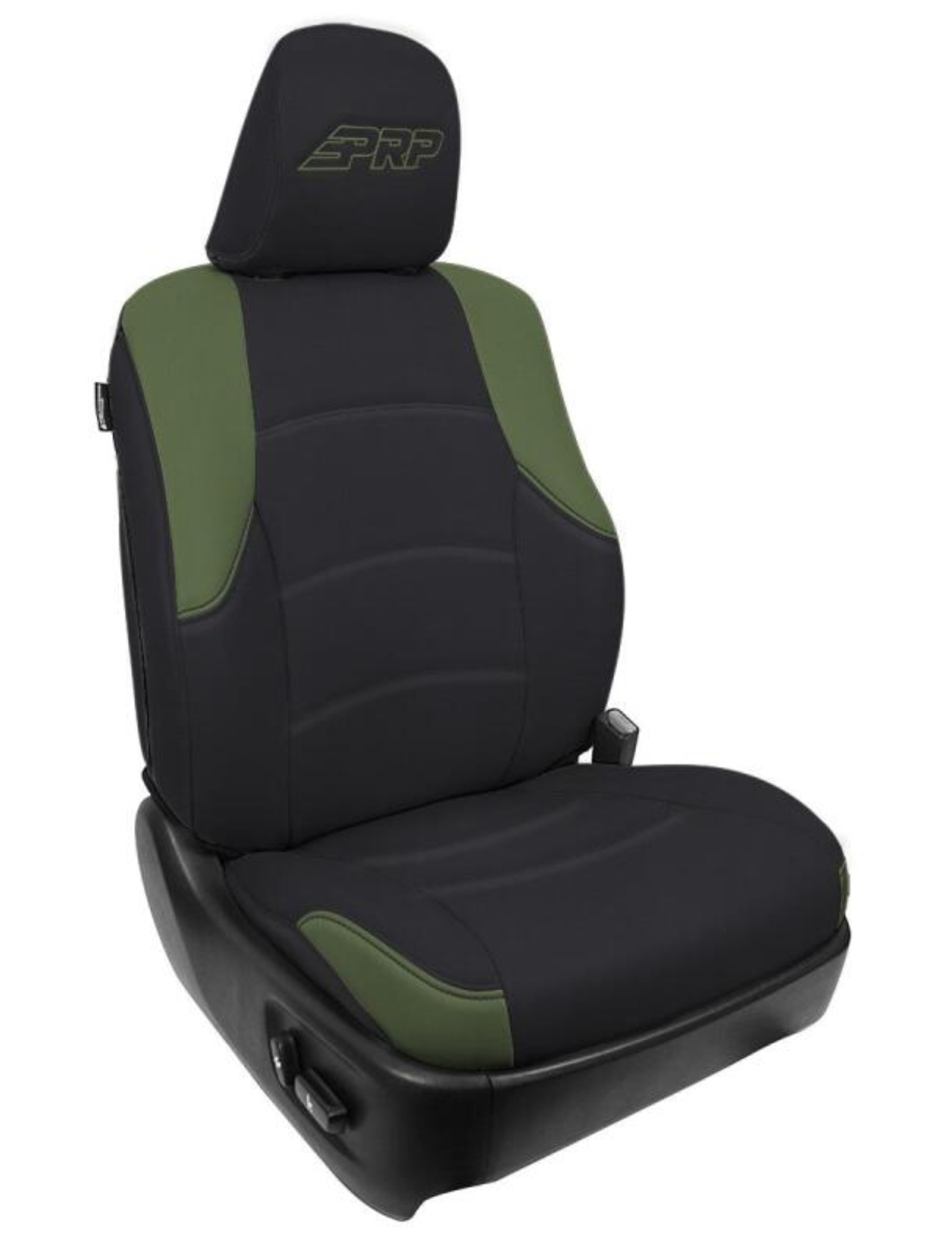 Picture of PRP 11-24 Toyota 4Runner Front Seat Covers (Pair) - Black/Olive Green