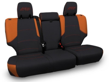 Picture of PRP 11-24 Toyota 4Runner Rear Bench Cover - 5-seat model - Black/Orange