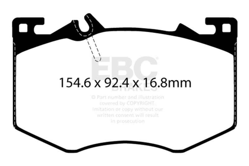 Picture of EBC 2020+ Mercedes-Benz A35 AMG / 2020+ Mercedes-Benz CLA45 AMG (C118) Bluestuff Front Brake Pads
