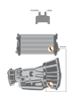 Picture of Fleece Performance 01-05 GM 2500/3500 Duramax Replacement Transmission Line (LB7/LMM) - Medium Line