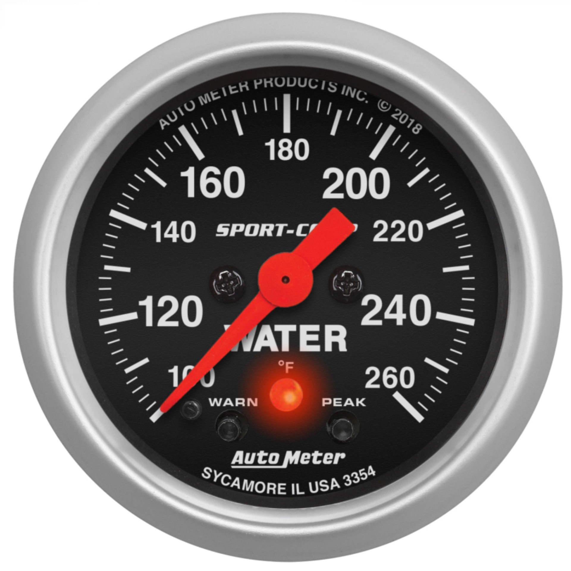 Picture of Autometer 2-1/16in 260 Deg Water Temp Gauge Digital Stepper Motor w/Peak & Warn - Sport-Comp