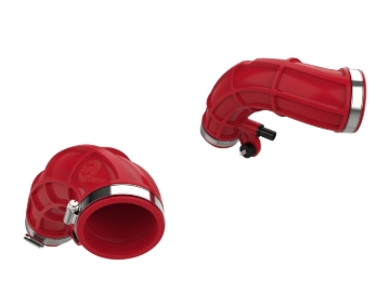 Picture of aFe Power 22-24 Toyota Land Cruiser (J300) / 22-24 Toyota Tundra V6-3.4L (tt) Red Turbo Inlet Pipes