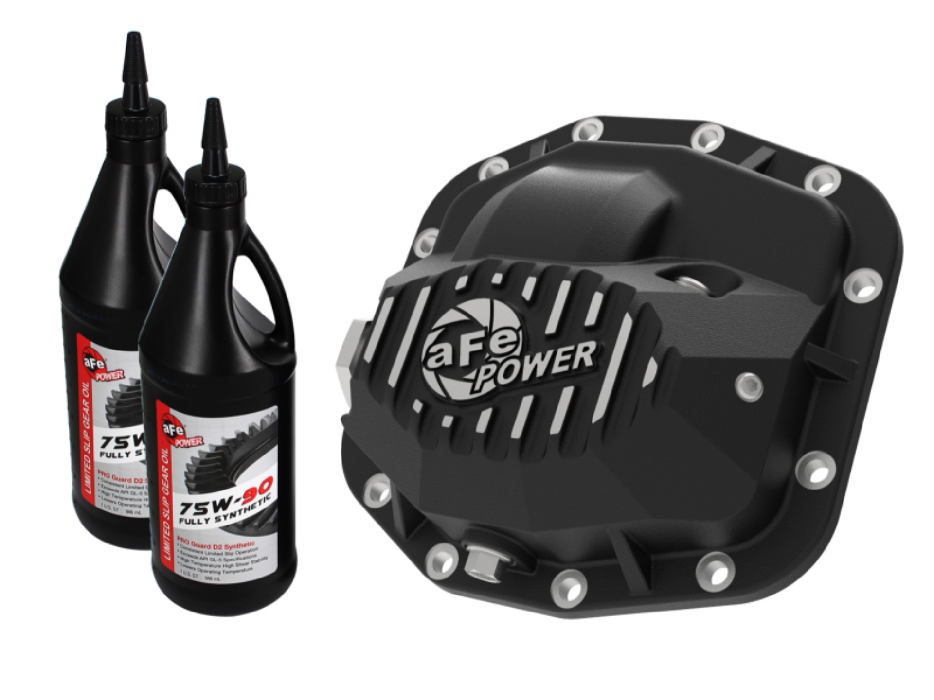 Picture of aFe 18-23 Jeep Wrangler JL Pro Series (Dana M186) Front Diff Cover w/ Oil - Black