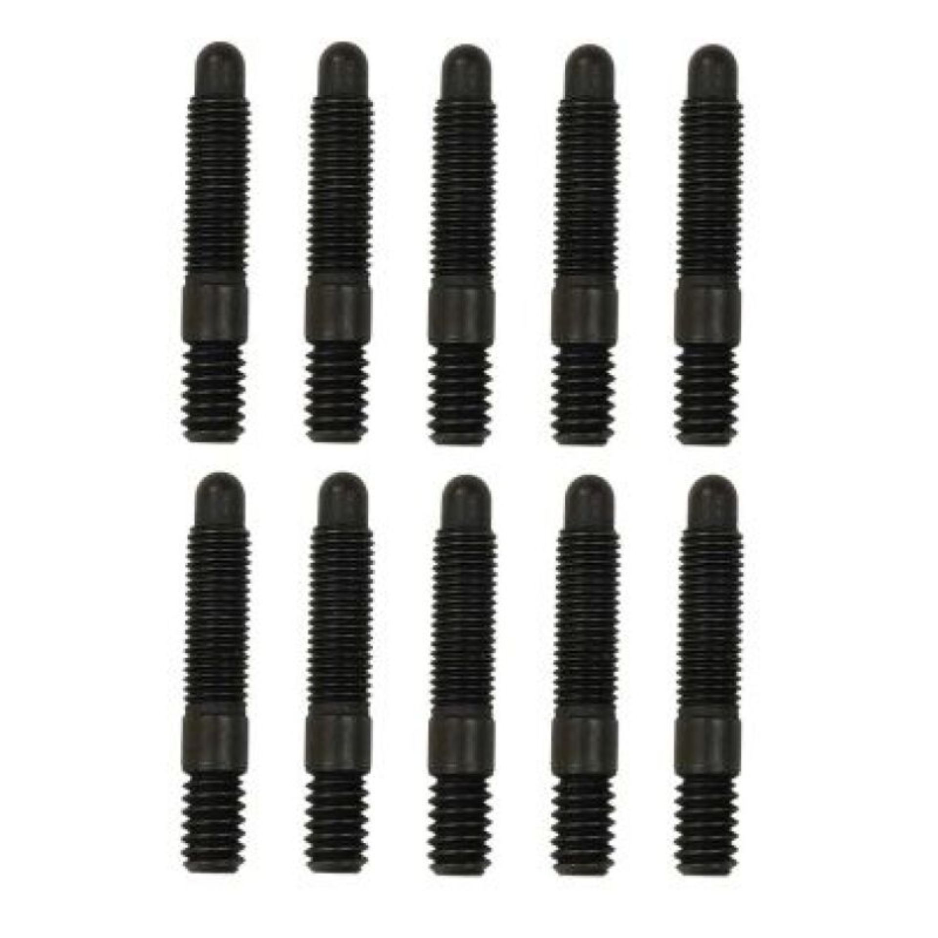 Picture of Moroso Bullet Nose Black OX Studs - 1/4-20 X 1/4-28 X 1.5 Long (10 Pack)