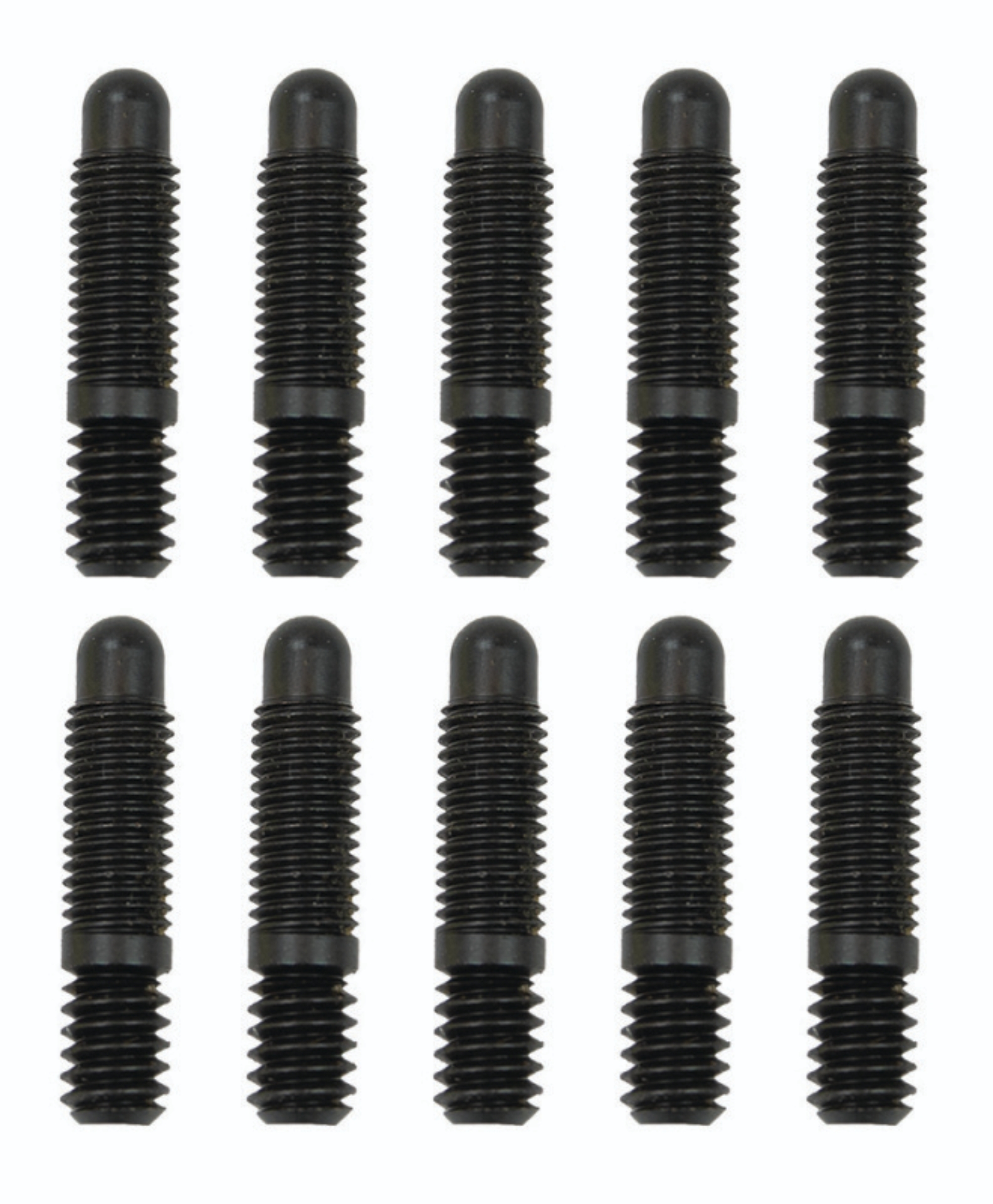 Picture of Moroso Bullet Nose Black OX Studs - 1/4-20 X 1/4-28 X 1 3/16 (10 Pack)