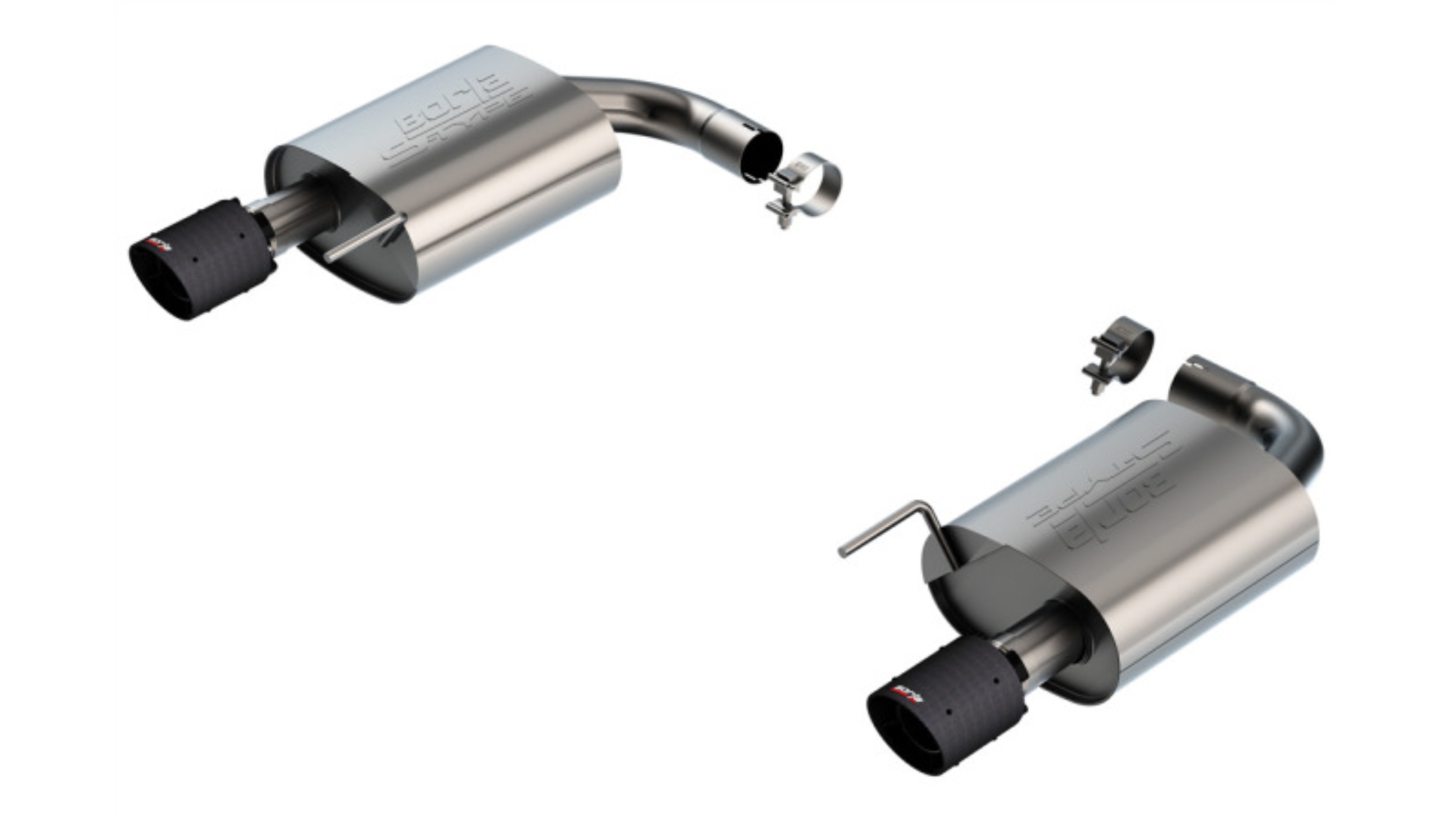 Picture of Borla 2024 Ford Mustang GT 5.0L V8 w/o Active Exhaust S-Type Axle-Back Exhaust System - Carbon Fiber