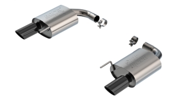 Picture of Borla 2024 Ford Mustang GT 5.0L V8 w/o Active Exhaust ATAK Axle-Back Exhaust System - Black Chrome