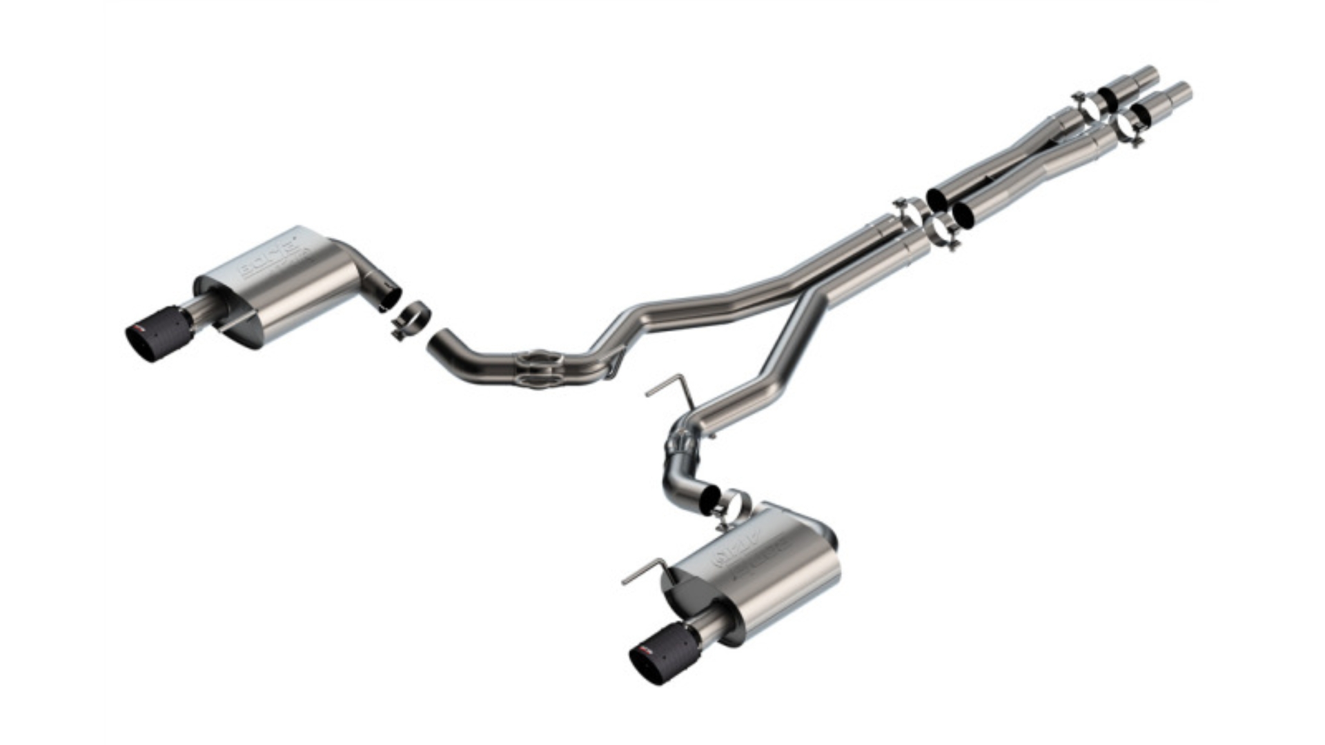 Picture of Borla 2024 Ford Mustang GT 5.0L V8 w/o Active Exhaust ATAK Cat-Back Exhaust System - Carbon Fiber