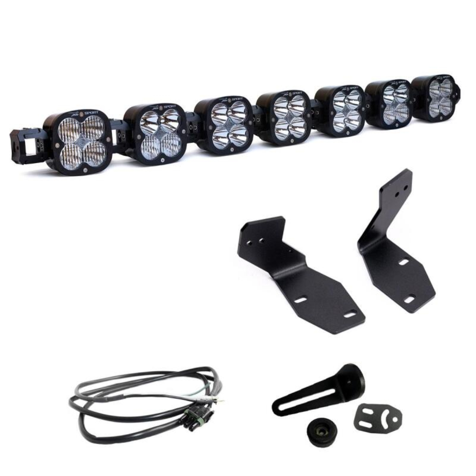 Picture of Baja Designs 2023+ Ford F250/F350 Super Duty 7XL Linkable Bumper Light Kit w/ Upfitter Wiring