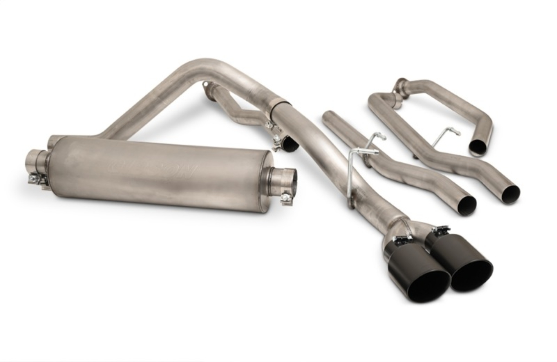 Picture of Gibson 22-24 Toyota Tundra 3.5L-T V6 Crew Max Black Elite Stainless Cat Back Dual Sport Exhaust