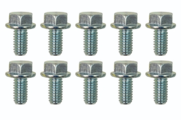 Picture of Moroso 5/16in-18 Serrated Zinc Flange Bolt - 10 Pack