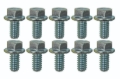Picture of Moroso 1/4in-20 x .500in Serrated Zinc Flange Bolt - 10 Pack