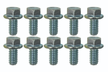 Picture of Moroso 1/4in-20 x .500in Serrated Zinc Flange Bolt - 10 Pack