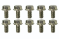 Picture of Moroso M8-1.25 x 16mm Non-Serrated Zinc Flange Bolt - 10 Pack