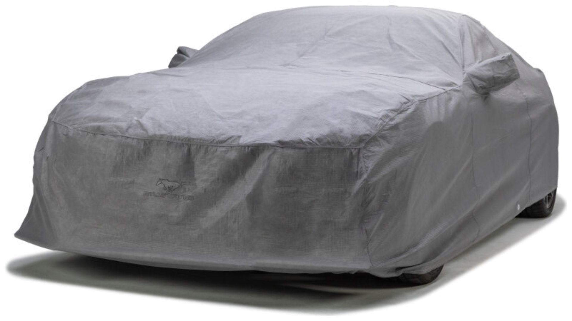 Picture of Covercraft 87-93 Ford Mustang Gt Custom 5-Layer Indoor Car Cover With Black Mustang Pony Logo